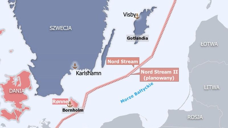 Fot.: Stara trasa Nord Stream 2