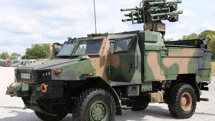 One of the prototypes/pre-production examples of the Poprad system, during the NATO summit in Warsaw. IMAGE CREDIT: R. SURDACKI/DEFENCE24.PL.