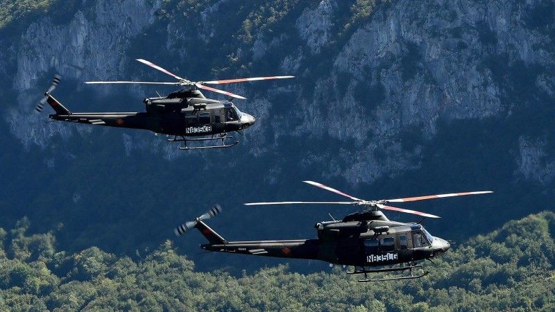 Nowe Bell 412 EPI nad Czarnogórą / Fot. me.gov