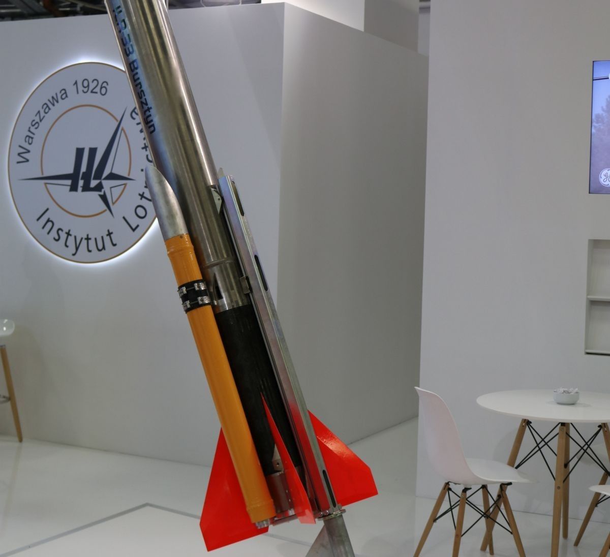 Model rakiety ILR-33 „Bursztyn” prezentowany podczas MSPO 2018 w Kielcach. Fot. Paweł Ziemnicki/Space24.pl