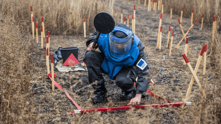 Rozminowywanie w Donbasie / fot. Canadian Landmine Foundation