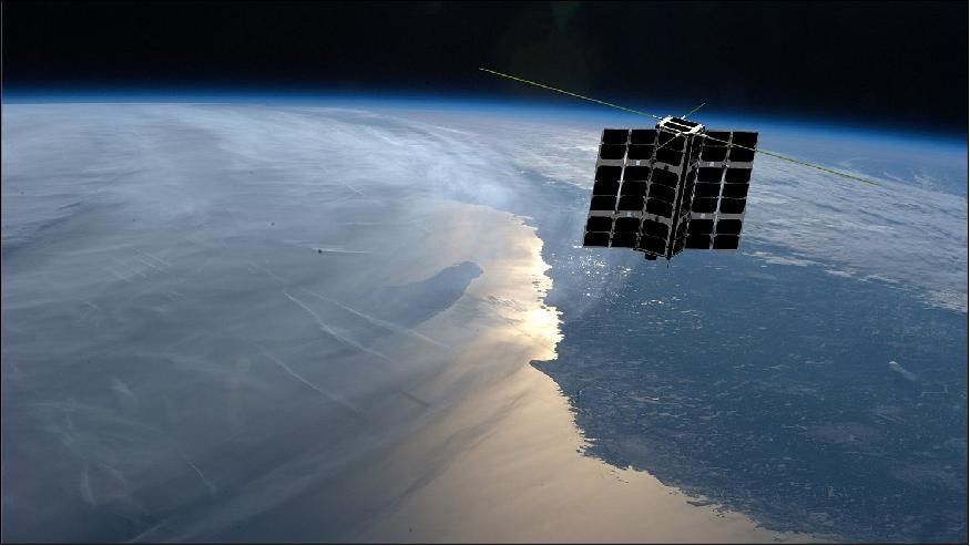 Artystyczna wizja satelity obserwacyjnego Lemur-2. Ilustracja: SPIRE
