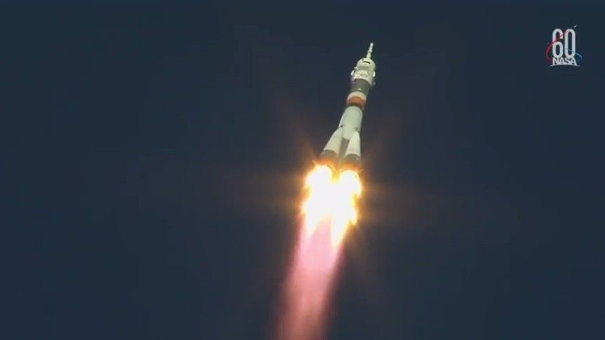 Start rakiety ze statkiem Sojuz MS-10. Fot. NASA