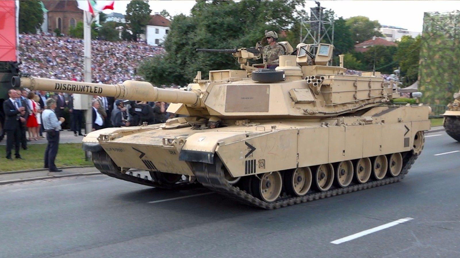 Amerykański czołg M1 Abrams na defiladzie w Warszawie 15 sierpnia 2018 r. Fot. Defence24.pl
