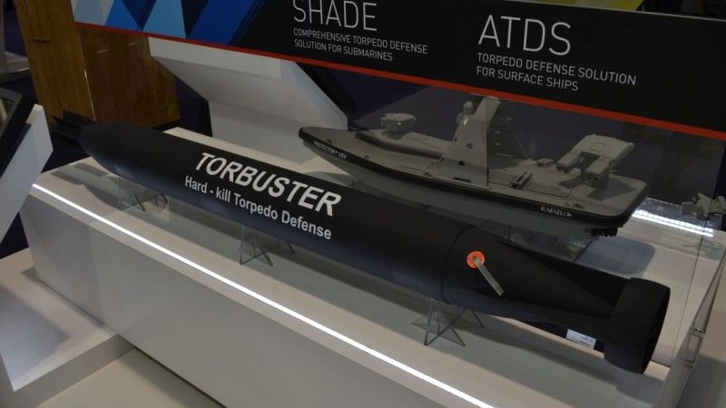 Wabiki aktywnego systemu samoobrony TORBUSTER dla okrętów podwodnych były bazą dla zestawu ATDS proponowanego dla okrętów nawodnych. Fot. M.Dura