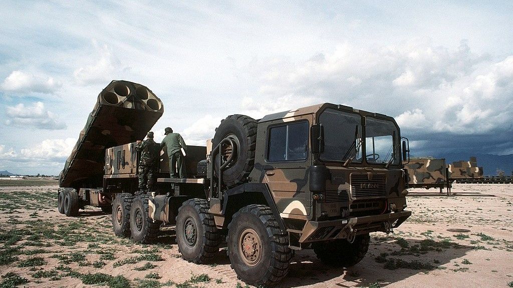 Pod koniec zimnej wojny USA rozmieściły w Europie rakiety balistyczne MGM-31 Pershing II oraz wyrzutnie pocisków manewrujących BGM-109G Gryphoon (na zdjęciu). Na mocy traktatu INF broń ta została zlikwidowana do 1991 roku. Fot.TSGT ROB MARSHALL/Wikipedia Commons/Domena publiczna