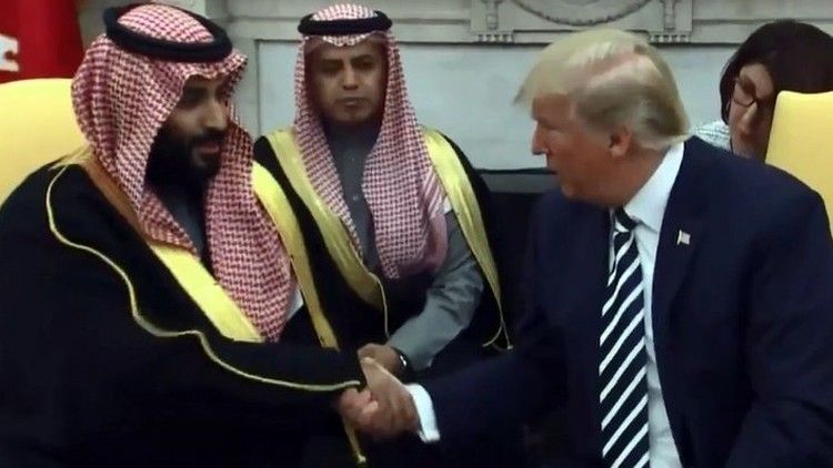 Książe Muhammad ibn Salman i prezydent Donald Trump / Fot. ye.usembassy.gov