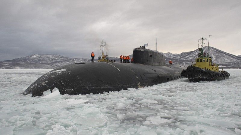 „Biełgorod” to wydłużona o 30 m wersja okrętu podwodnego projektu 949A typu „Antiej”. Fot. mil.ru