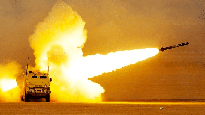 HIMARS rocket launch event. Image Credit: Sgt. Aaron Ellerman/US Army.