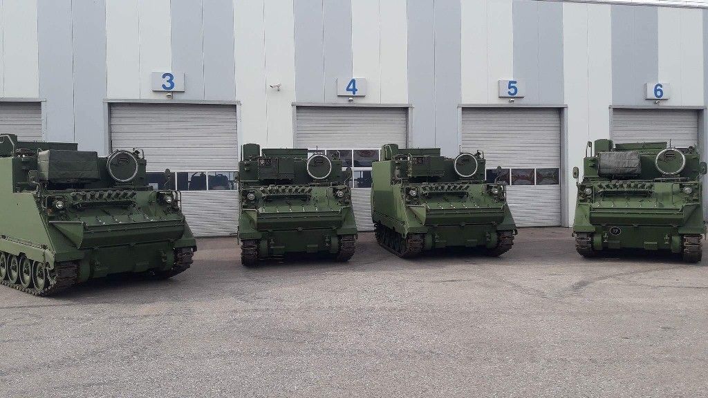 Zmodernizowane litewskie M577 / Fot. Ministerstwo Obrony Litwy/ UAB Autokurtas