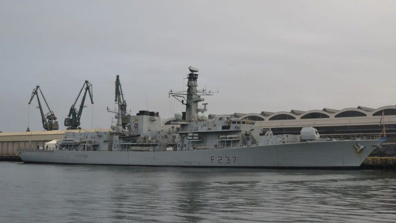 Brytyjska fregata HMS „Westminster” przy Nabrzeżu Francuskim w Gdyni. Fot. M.Dura