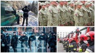 Fot. Policja, PSP, SG, SOP