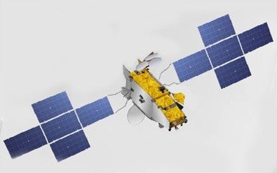 Schemat satelity serii Blagovest. Ilustracja: ISS Reshetnev