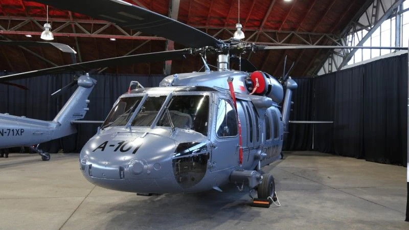 Jeden z dwóch dostarczonych 30 listopada śmigłowców S-70 Black Hawk/Fot. D. Mikołajczyk