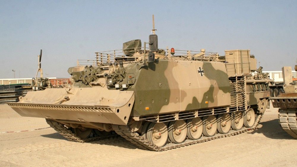 Zmodernizowany niemiecki wzt Bergepanzer 3 używany w Afganistanie. (Fot. Bundeswehr)