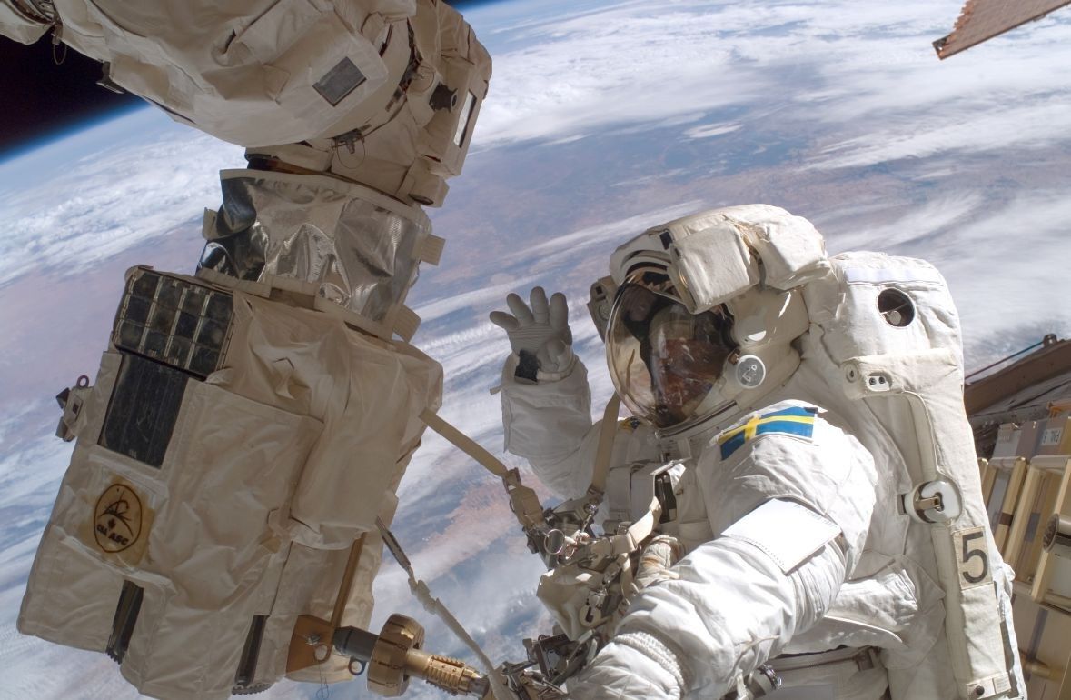 Astronauta ESA Christer Fuglesang. Fot. NASA