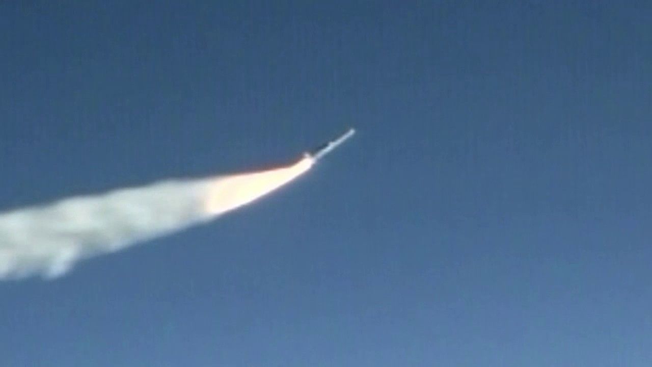Rakieta Pegasus XL w locie. Fot. NASA Kennedy via YouTube