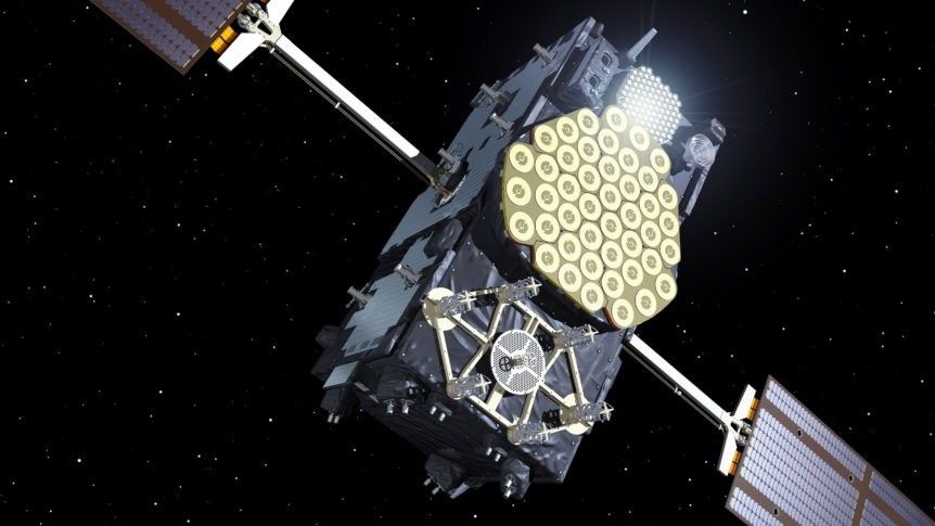 Satelita konstelacji Galileo. Ilustracja: ESA