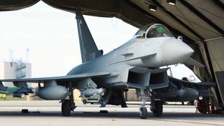 Eurofighter Typhoon gotów do akcji z pociskami Brimstone w bazie Akrotiri na Cyprze. Fot. RAF/Crown Copyright