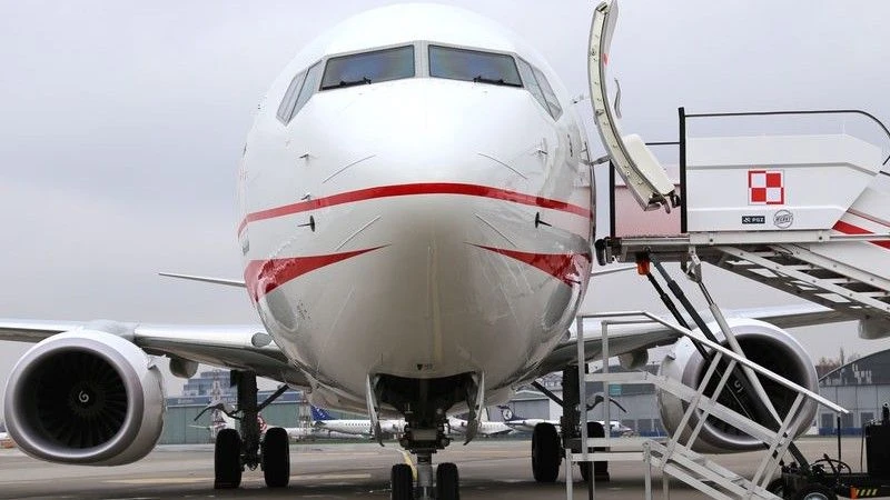 Samolot Boeing 737 "Józef Piłsudski" do przewozu najważniejszych osób w państwie. Fot. Rafał Lesiecki/Defence24.pl