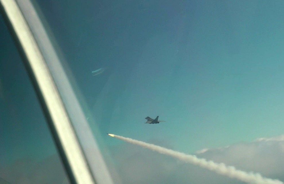 Odpalenie pocisku Meteor z samolotu Rafale / Fot. MBDA/DGA