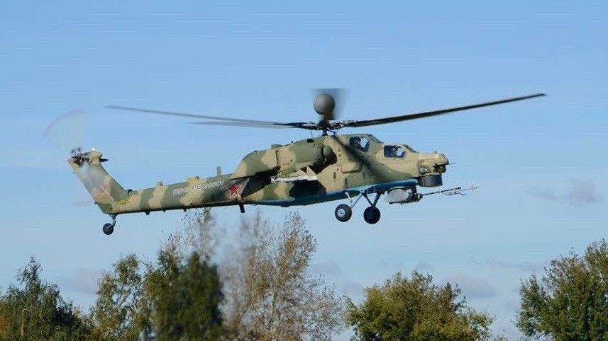 Prototyp Mi-28NM podczas testów. Fot. Russian Helicopters