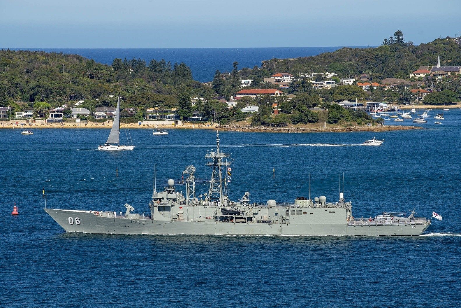 Australijska fregata typu Adelaide HMAS „Newcastle”. Fot. images.navy.gov.au