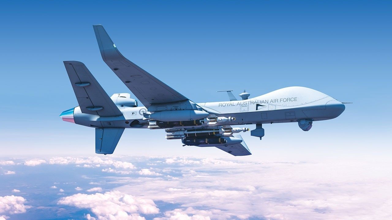 MQ-9 Reaper w barwach RAAF, ilustracja: General Atomics