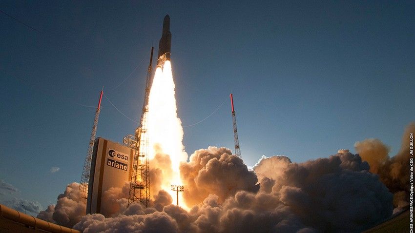 Fot. ESA – CNES Arianespace Optique video du CSG JM Guillon