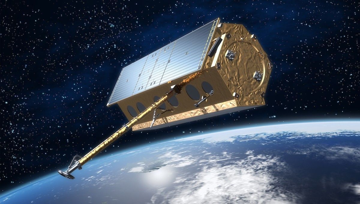 Radarowy satelita obserwacji Ziemi TerraSAR-X wybudowany w ramach partnerstwa publiczno-prywatnego. Ilustracja: dlr.de