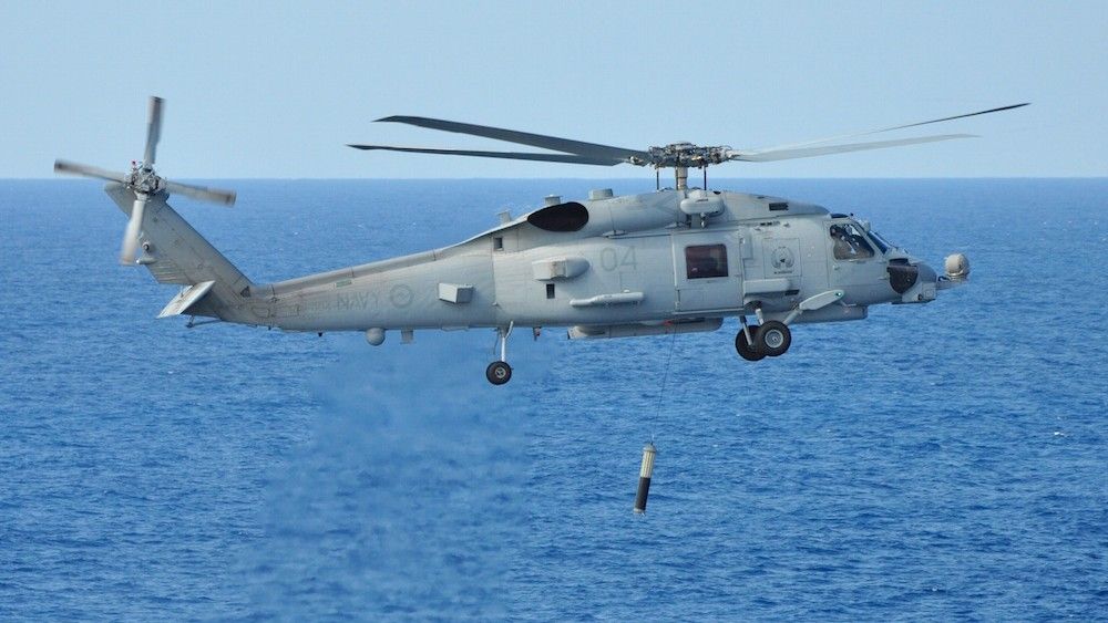 Australijski MH-60R. Fot. Royal Australian Navy