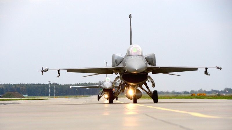 Samoloty F-16C Block 52+ w 31 Bazie Lotnictwa Taktycznego w Poznaniu-Krzesinach.