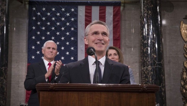 Sekretarz Generalny NATO, Jens Stoltenberg, przemawia w Kongresie USA / Fot. nato.int