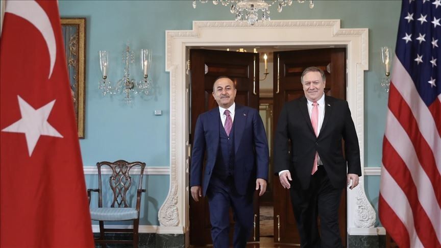 Szefowie dyplomacji: Turcji - Mevlut Cavusoglu (z lewej) i USA - Mike Pompeo / Fot. Twitter MFATurkey