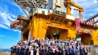 Fot.: Chrzest platformy Deepsea Nordkapp; Samsung Heavy Industries