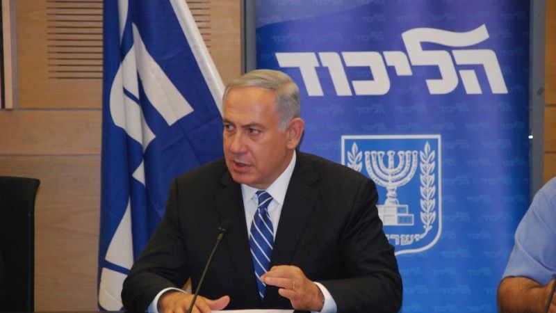 Obecny premier Izraela i przewodniczący partii Likud - Beniamin Netanjahu