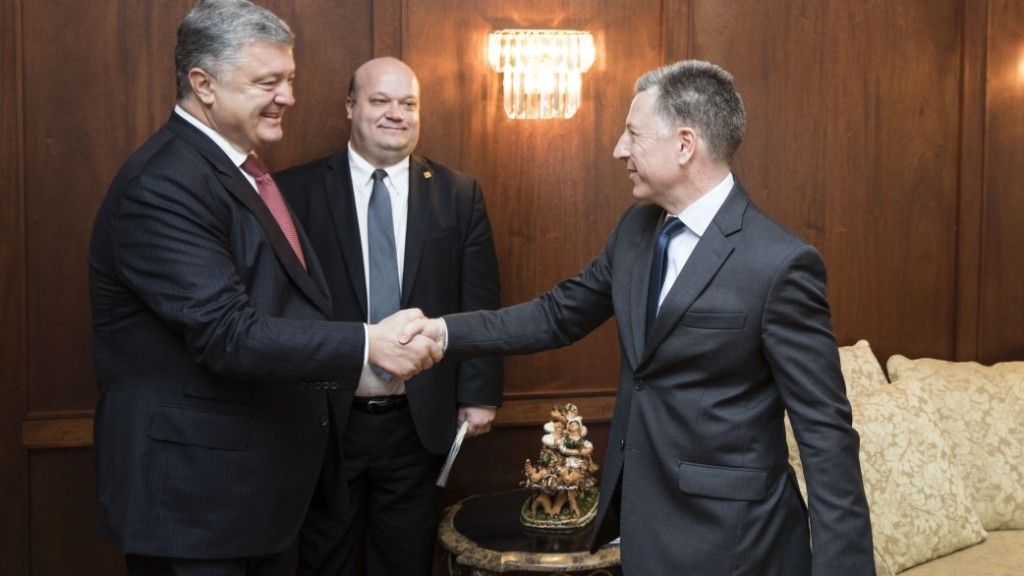 Prezydent Ukrainy Petro Poroszenko i Kurt Volker. Fot. president.gov.ua