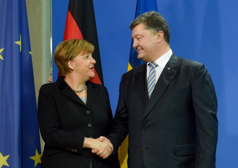 Kanclerz Niemiec Angela Merkel i prezydent Ukrainy Petro Poroszenko. Fot. president.gov.ua