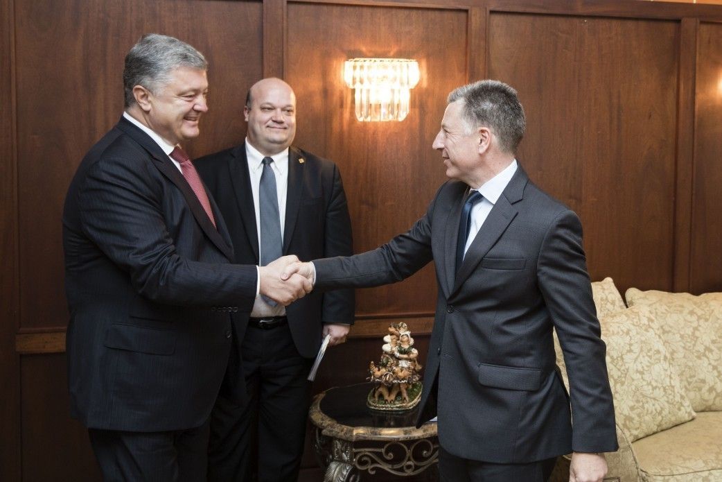 Prezydent Ukrainy Petro Poroszenko i Kurt Volker. Fot. president.gov.ua