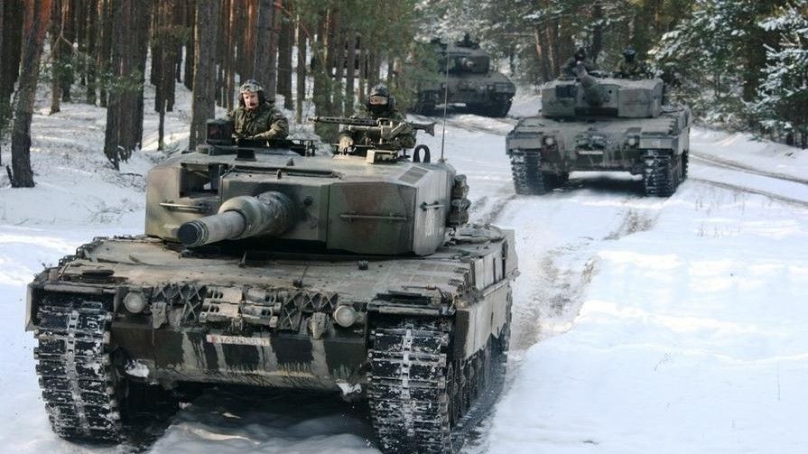 Czołgi Leopard 2A4 / Fot. kpt. Dariusz Kudlewski/10 Brygada Kawalerii Pancernej