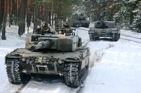 Czołgi Leopard 2A4 / Fot. kpt. Dariusz Kudlewski/10 Brygada Kawalerii Pancernej