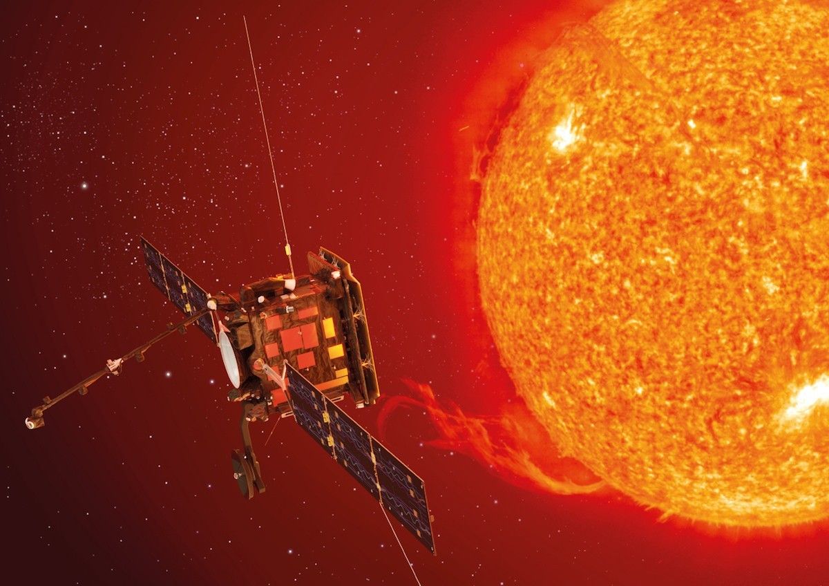 Artystyczna wizja sondy Solar Orbiter. Ilustracja: ESA - C. Carreau
