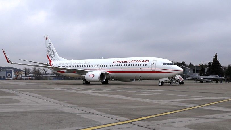 Boeing 737 który będzie służył najważniejszym osobom w państwie / Fot. R. Lesiecki