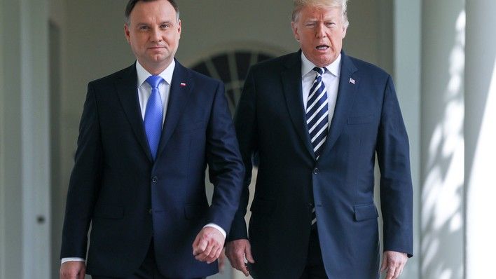 Prezydenci Polski A. Duda i USA D. Trump / Fot. Jakub Szymczyk/KPRP