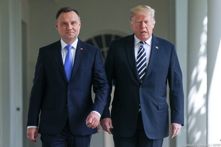 Prezydenci Polski A. Duda i USA D. Trump / Fot. Jakub Szymczyk/KPRP