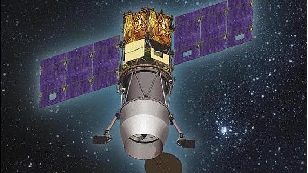 Artystyczna wizualizacja satelity OPTSAT-3000. Ilustracja: IAI