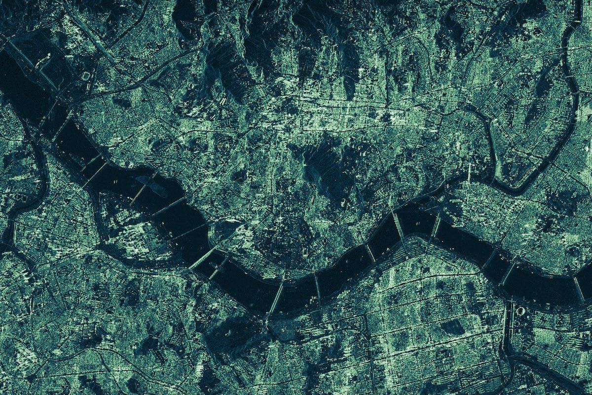 Zobrazowanie Seulu pozyskane z wykorzystaniem satelity ICEYE-X2. Fot. ICEYE