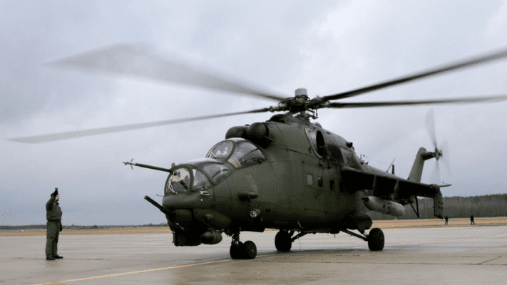 Mi-24. Fot. por. nawig. Ryszard Sikora