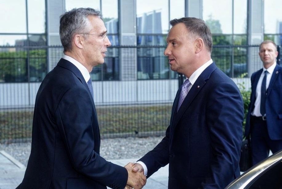 Sekretarz Generalny NATO, Jens Stoltenberg (z lewej) i prezydent RP Andrzej Duda /Fot. Nato.int