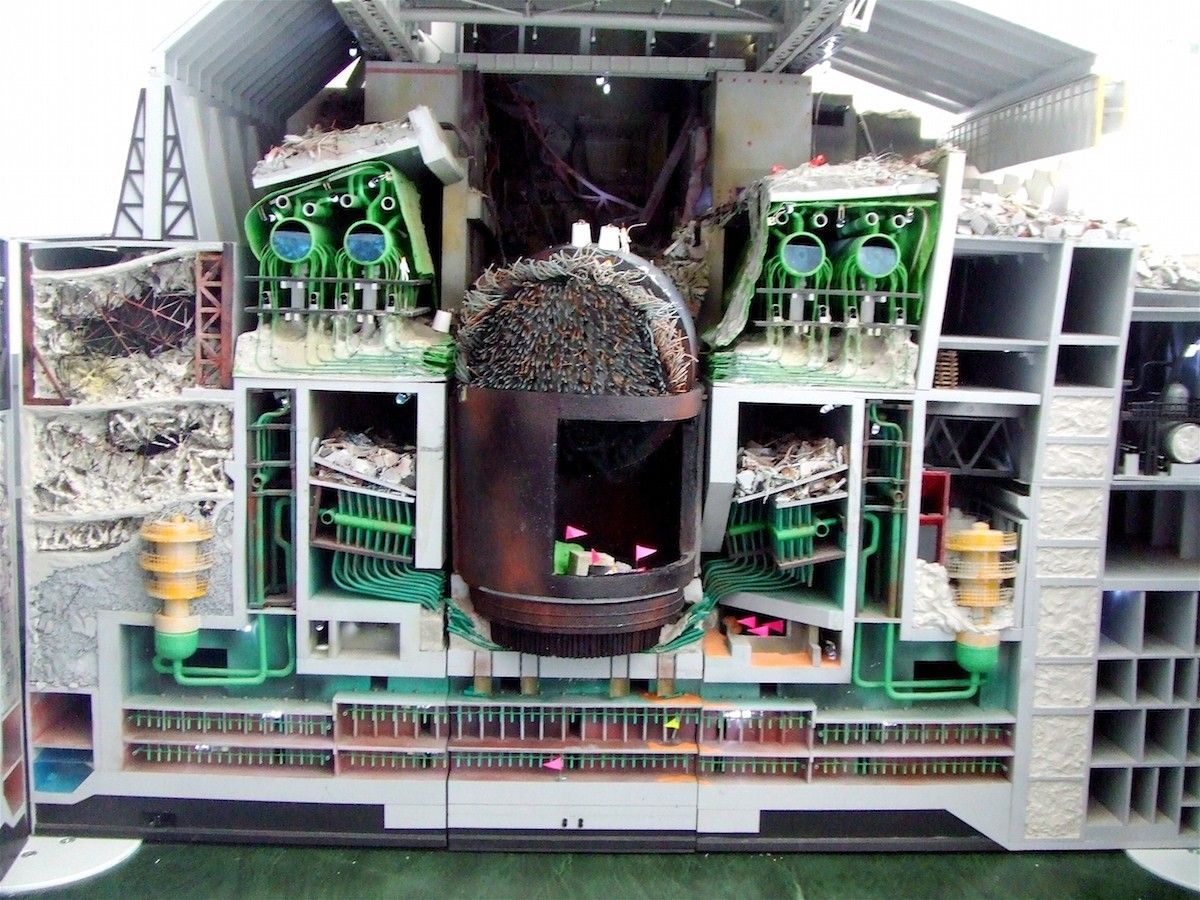 Fot.: Makieta bloku nr 4 w Czarnobylskiej Elektrowni Atomowej; commons.wikimedia.org